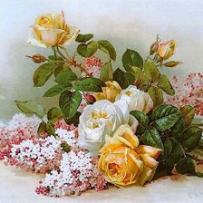 Схема вышивки «Ruze jorgovani»