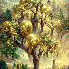 Схема вышивки «Золотое дерево»