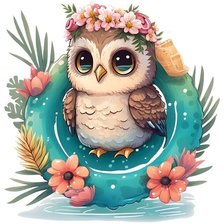 Схема вышивки «Сова»