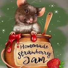 Схема вышивки «крыска»