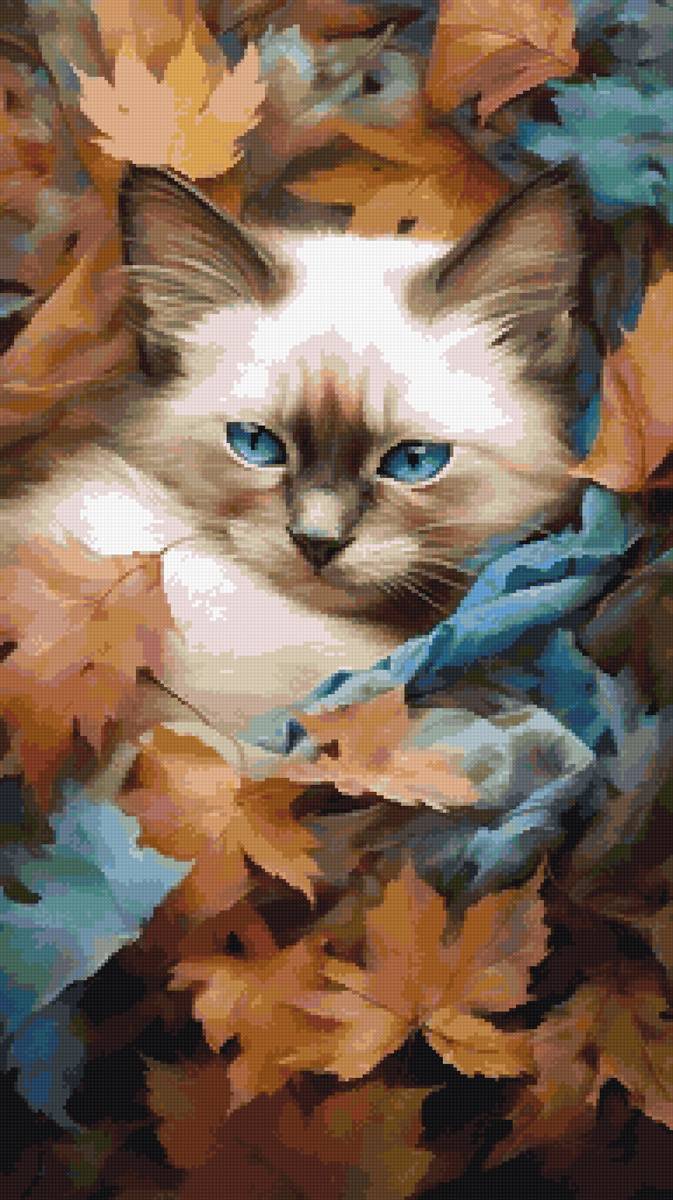 осенний котик - предпросмотр