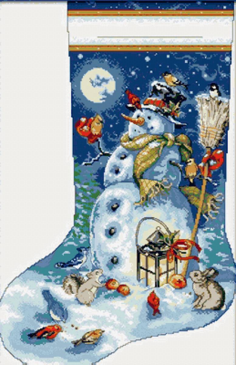 Сапожок, новый год - предпросмотр