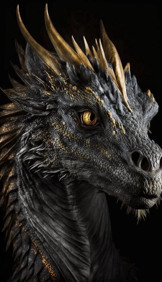 Дракон - черный, дракон - оригинал