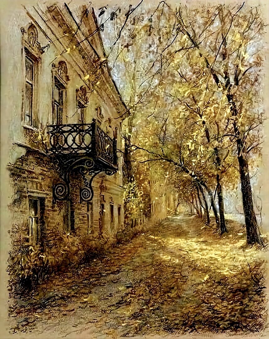 Осень - осень, листва, золотая осень, осенний город - оригинал