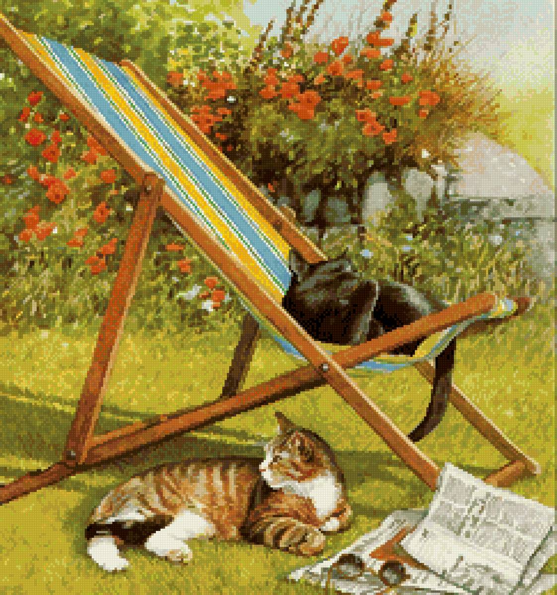 №2718955 - отдых, коты, лето - предпросмотр