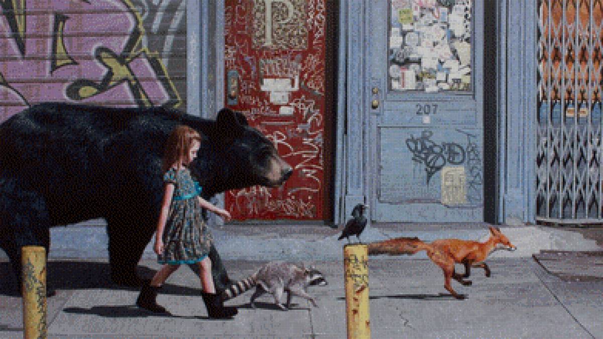 кевин питерсон - девочка, кевин, известная картина, питерсон, художник, животные - предпросмотр