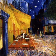 Схема вышивки «Кафе. По Ван Гогу»