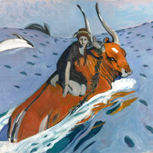 Схема вышивки «Похищение Европы. По Серову.»