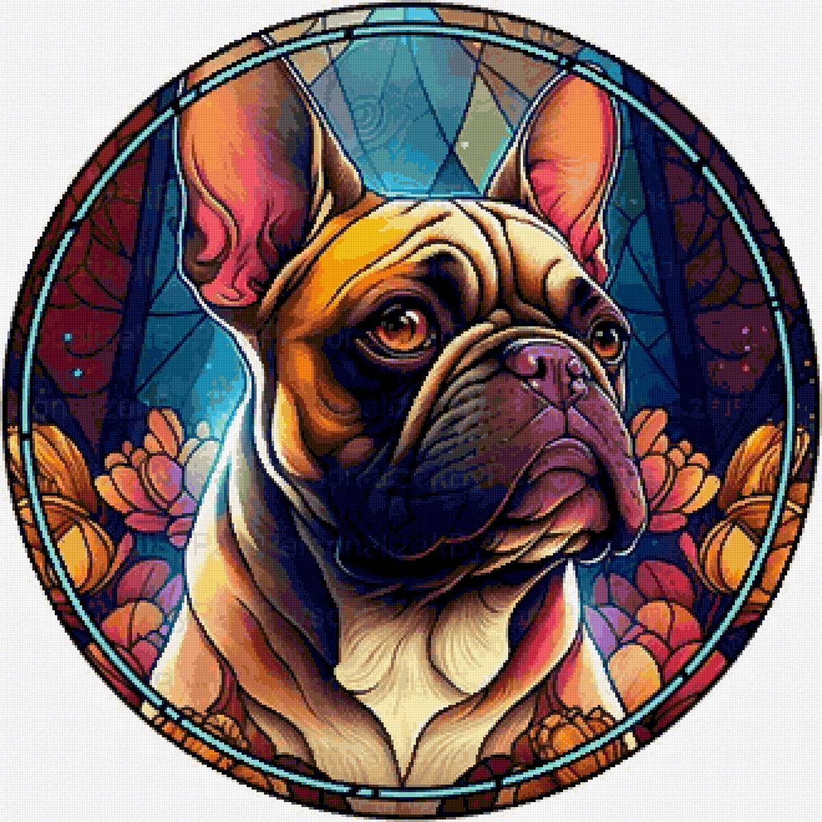 Портрет "Французика" - собака, собаки, животные - предпросмотр