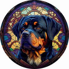 Схема вышивки «Портрет ротвейлера 2»