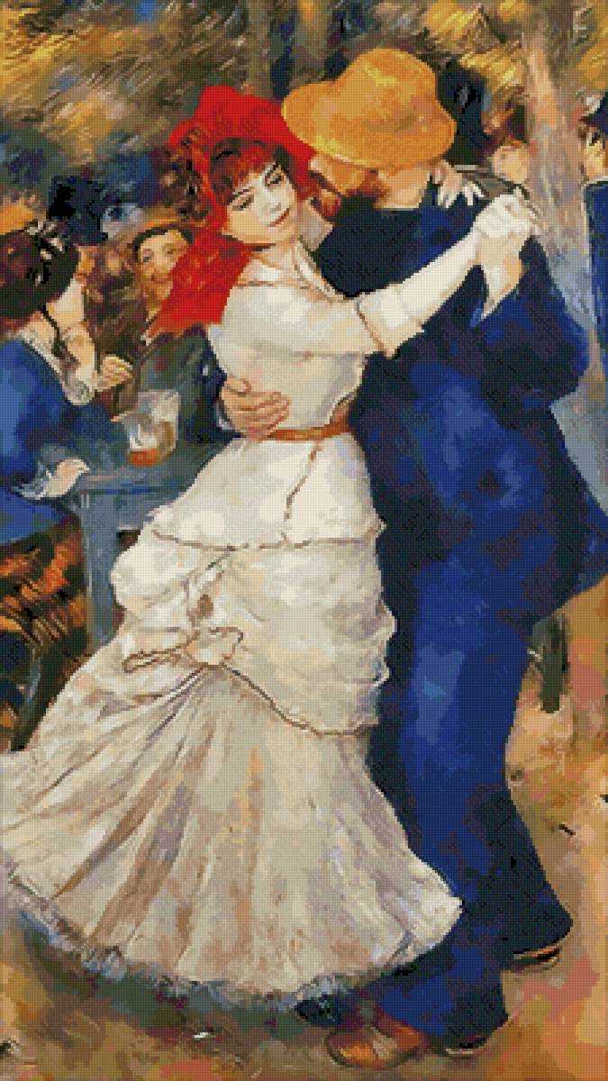 Танец. По Ренуару. - живопись, картина, художники, женщина, картины, люди - предпросмотр