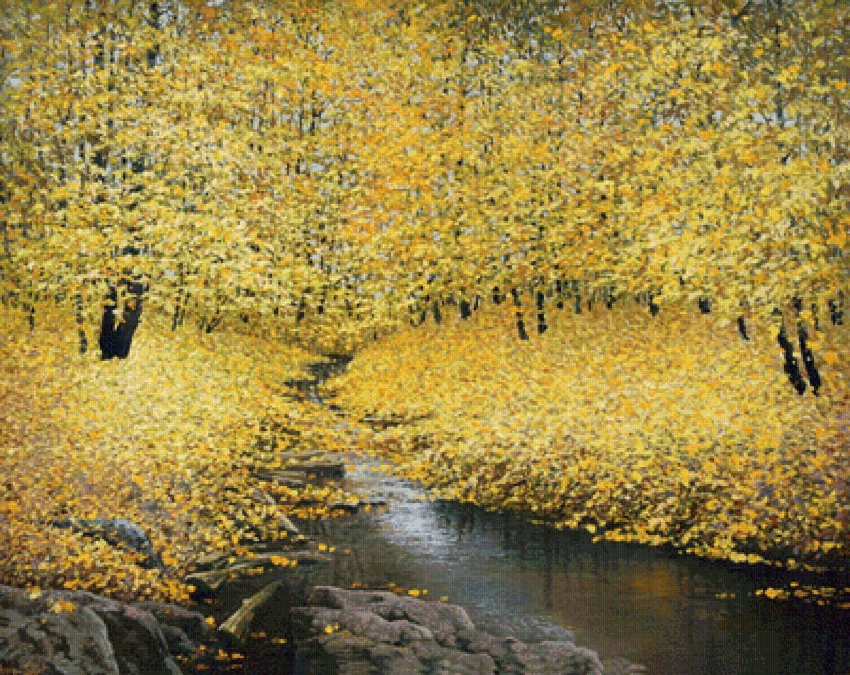 Золотая осень. Илья Остроухов - русские художники - предпросмотр