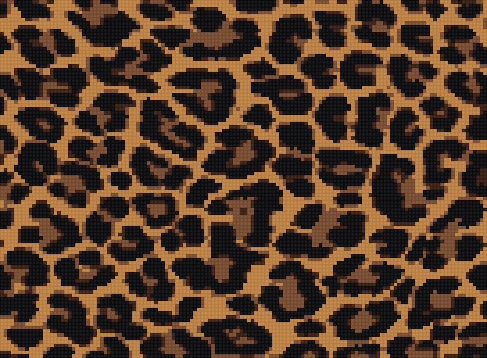 Шкура ягуара 2 - узор шкуры ягуара, леопард, узор ягуар, узор леопардовой шкуры - предпросмотр