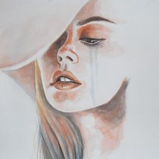 Схема вышивки «Девушка»