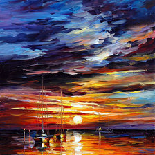 Закат. Леонид Афремов