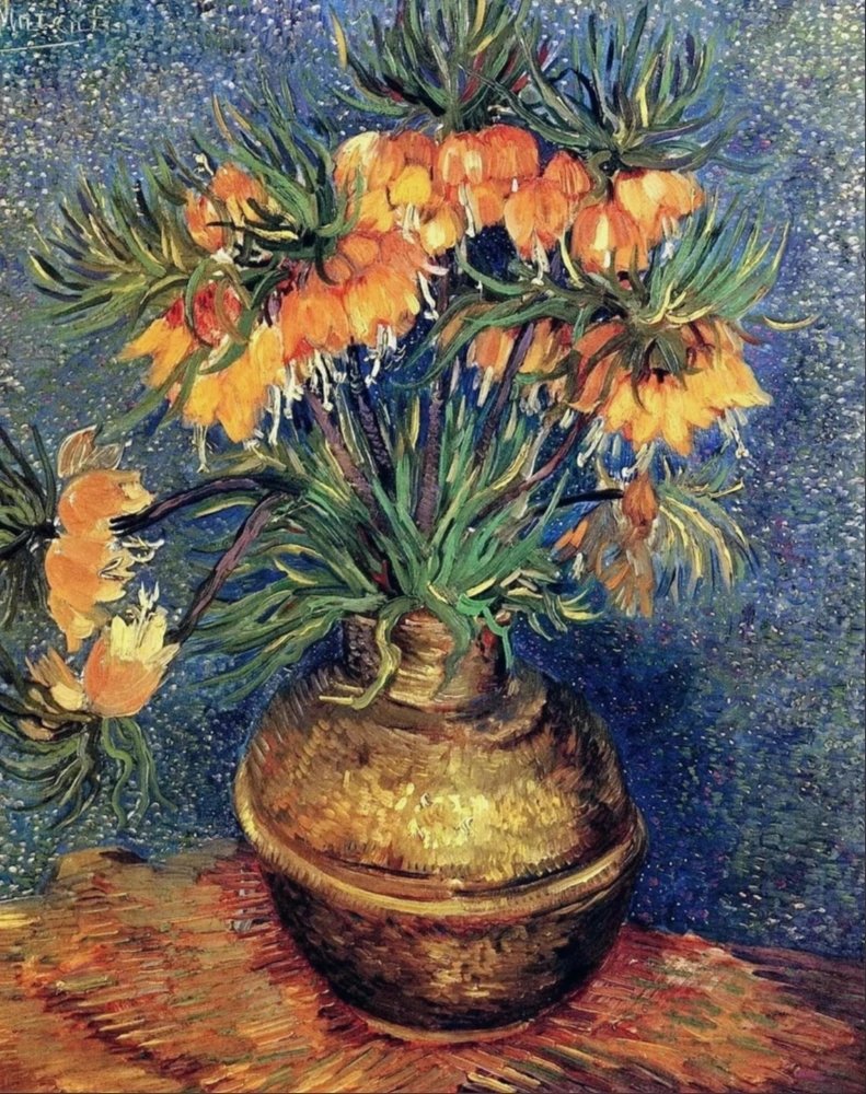 Винсент Ван Гог. «Цветы в медной вазе» - ван гог, цветы - оригинал