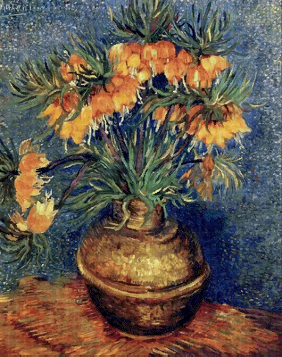 Винсент Ван Гог. «Цветы в медной вазе» - цветы, ван гог - предпросмотр