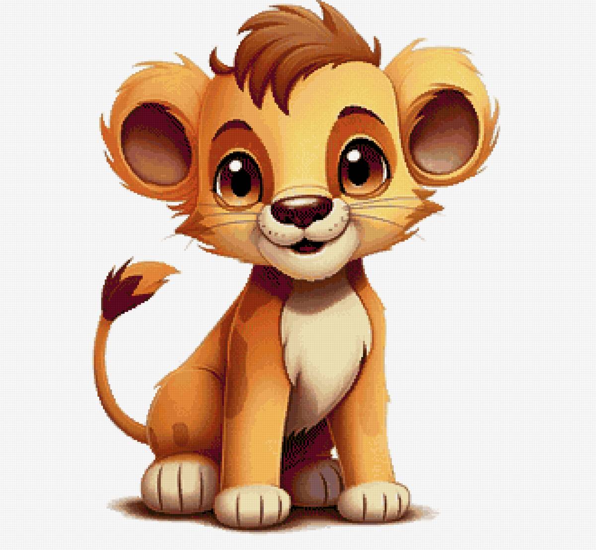 Львенок - лев, животные, львенок - предпросмотр