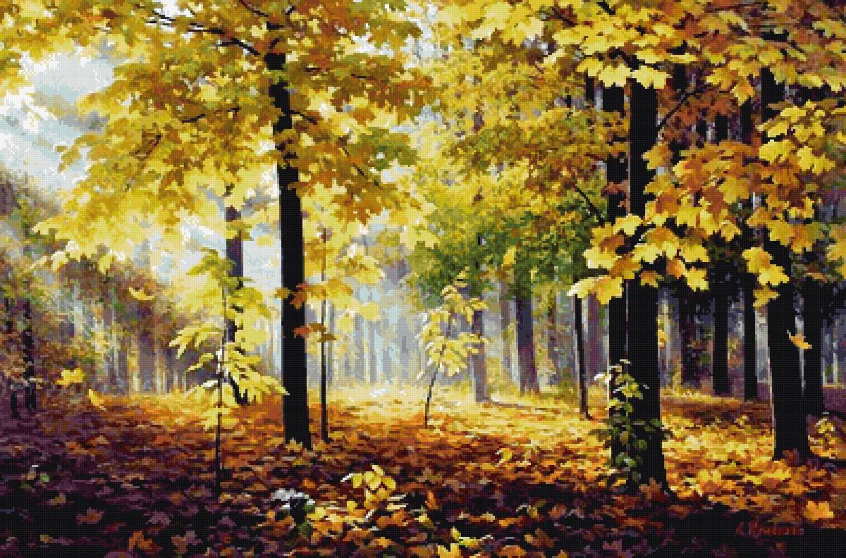 художник Александр  Игнатьев - природа, игнатьев, осень, пейзаж - предпросмотр