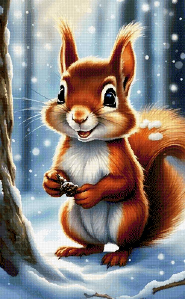 Бельчонок - животные, бельчонок, белка - предпросмотр