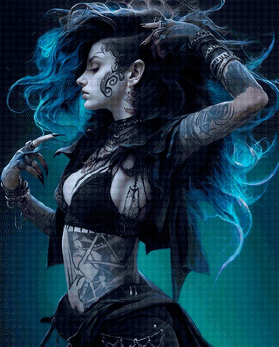 Встречаем Хэллоуин - фэнтези, девушка, хэллоуин - предпросмотр