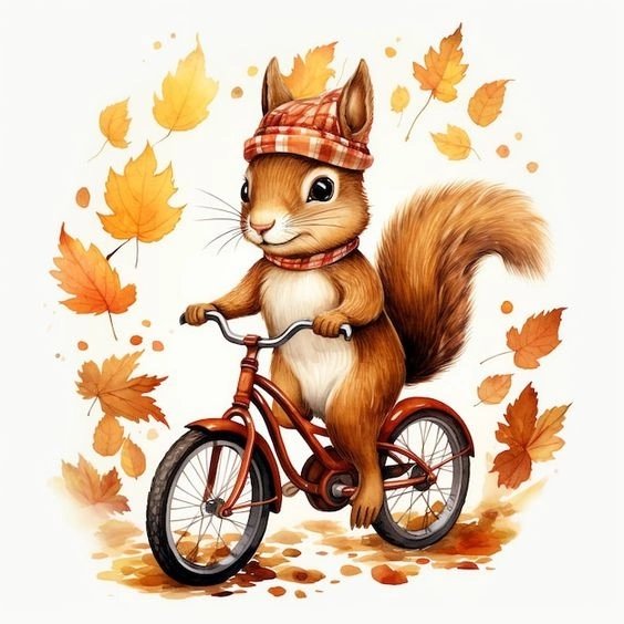 Белочка - белка, осень - оригинал