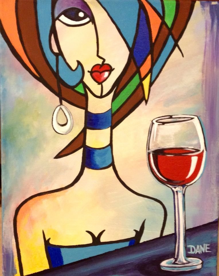 Девушка с рюмкой. Арт. - арт, абстракция, девушка, женщина - оригинал