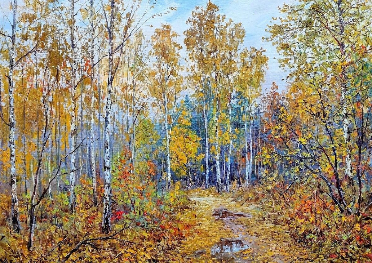 Октябрь - лес, осень - оригинал