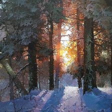 Схема вышивки «лес 2»