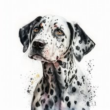 Схема вышивки «Dalmatian»