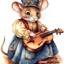 Мышка со скрипкой