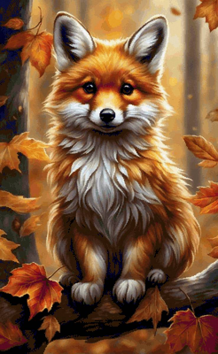 Лиска - животные, лиса, лес - предпросмотр