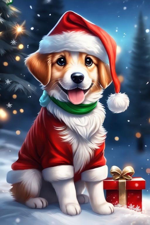Подарки от собачки - детский, новый год, собаки, собака, животные, рождество - оригинал