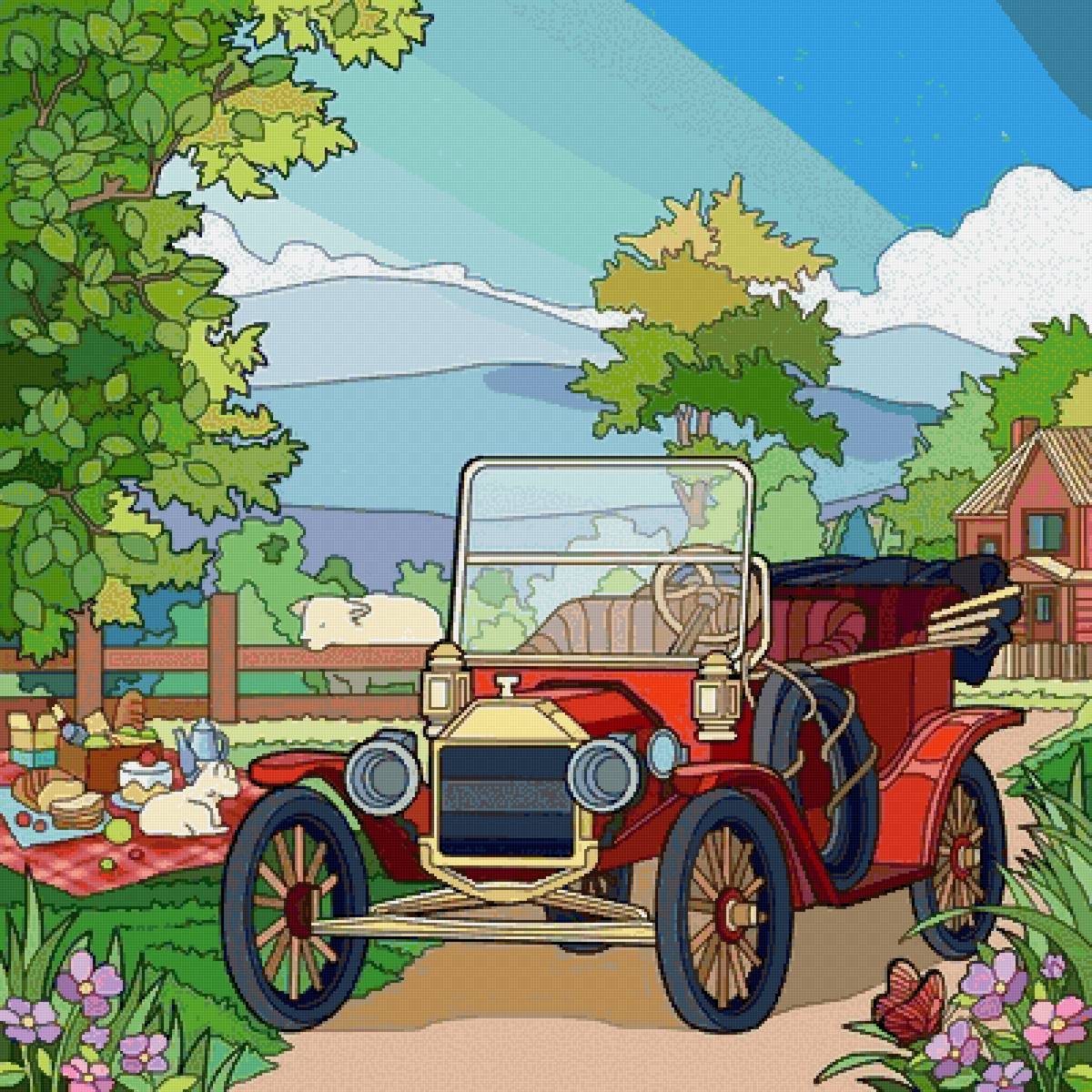 Ретро автомобиль - транспорт, техника, автомобиль, ретро - предпросмотр