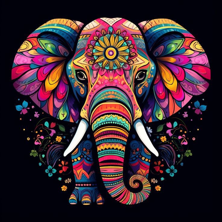 Слон арт - слон, животные, арт - оригинал