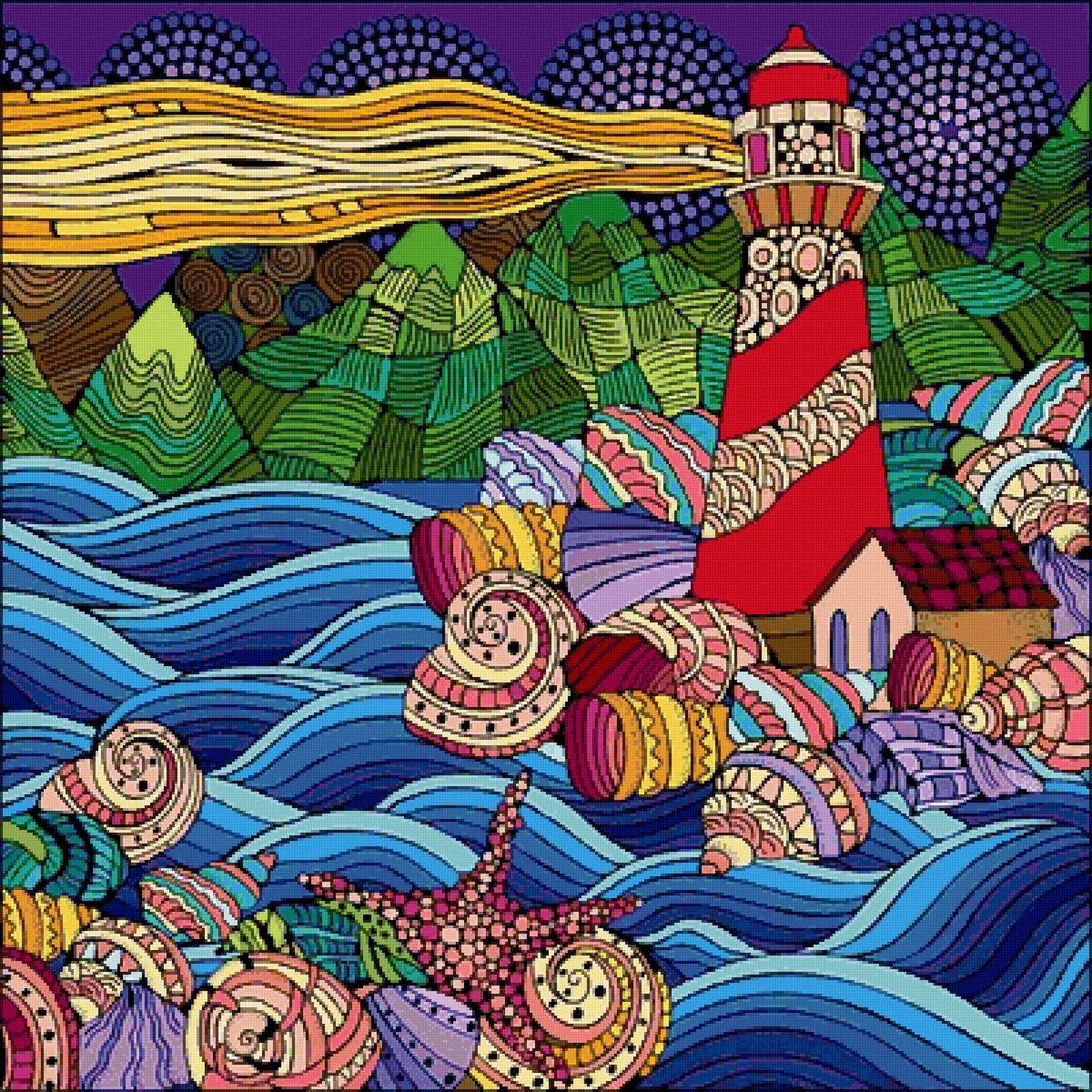 Маяк - маяк, море - предпросмотр