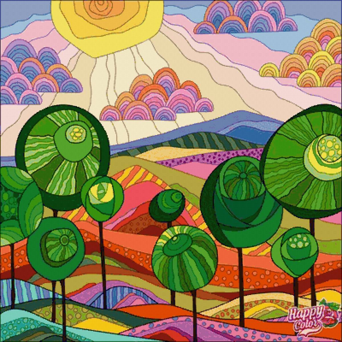 Пейзаж арт - пейзаж - предпросмотр