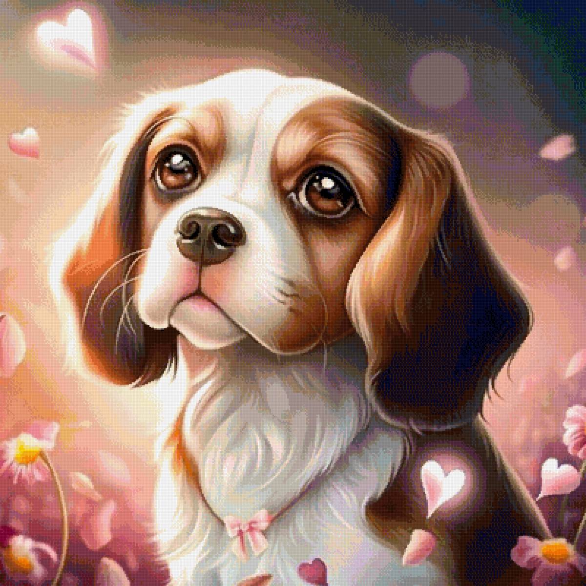 Собачик - собака, собаки, спаниель, животные - предпросмотр