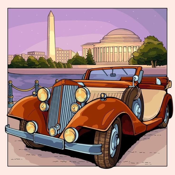 Ретро авто - ретро, автомобиль, техника - оригинал