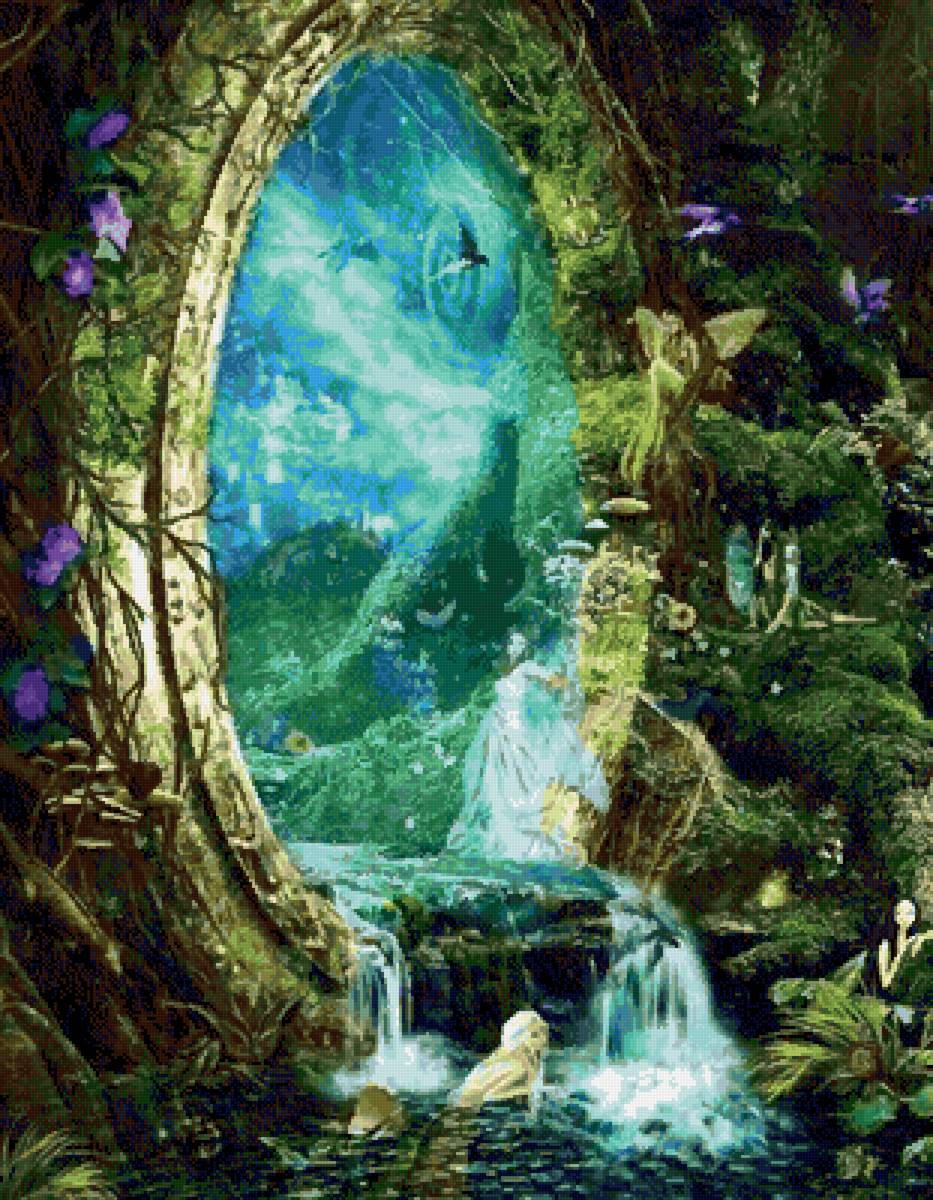 Портал в мечты - пейзаж, животные - предпросмотр