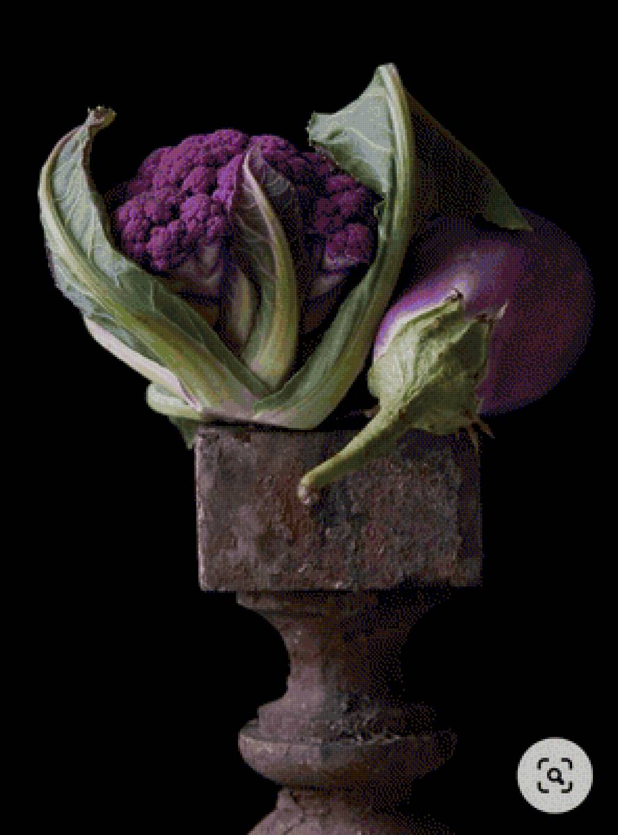 Баклажан с капустой - капуста, баклажан - предпросмотр