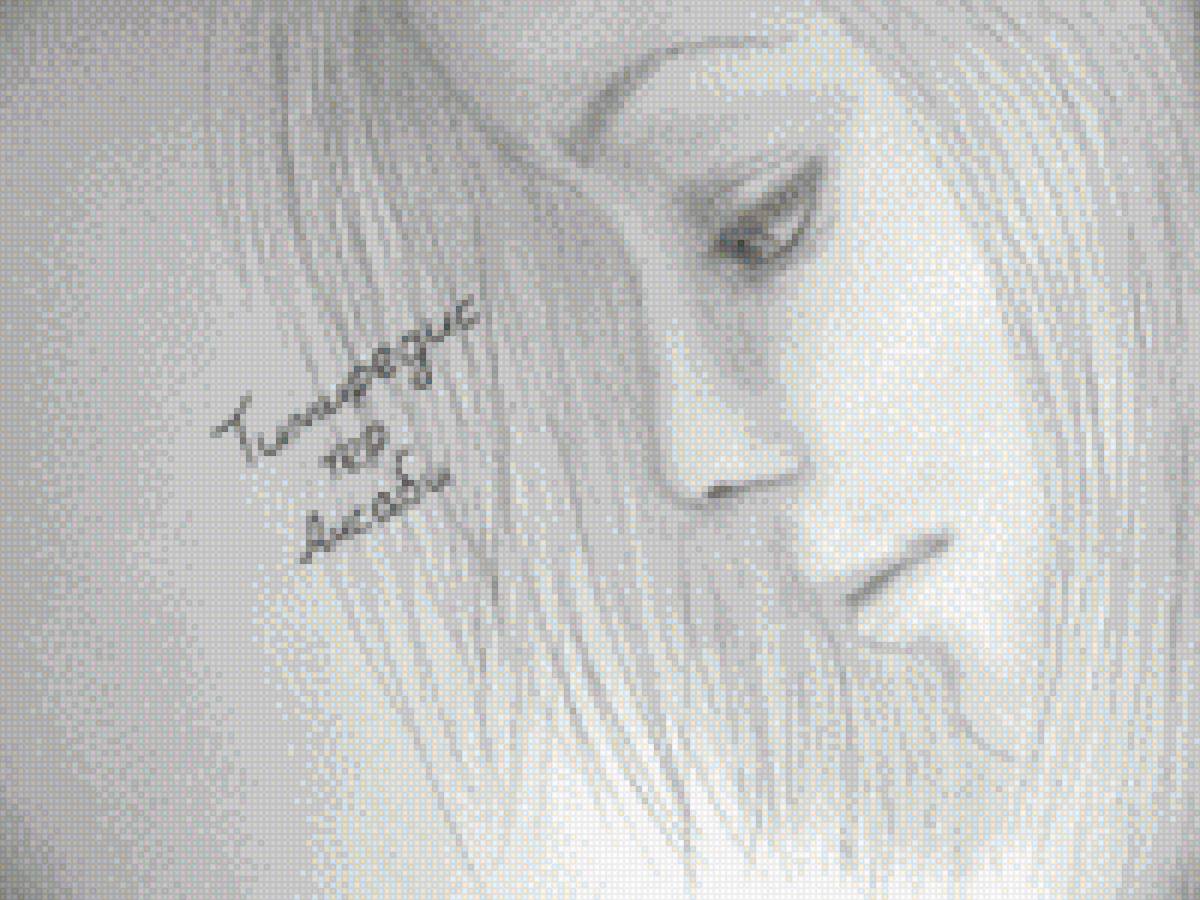 Тимиредис - монохром, портрет, девушка - предпросмотр