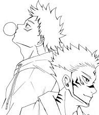 Схема вышивки «Магическая битва/Итадори»