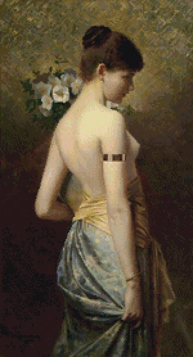 Одалиска - репродукция, живопись - предпросмотр