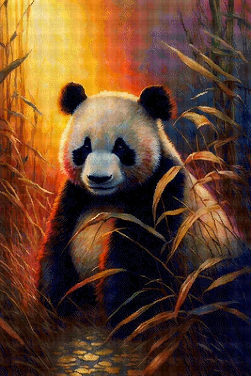 Панда - панда, животные - предпросмотр