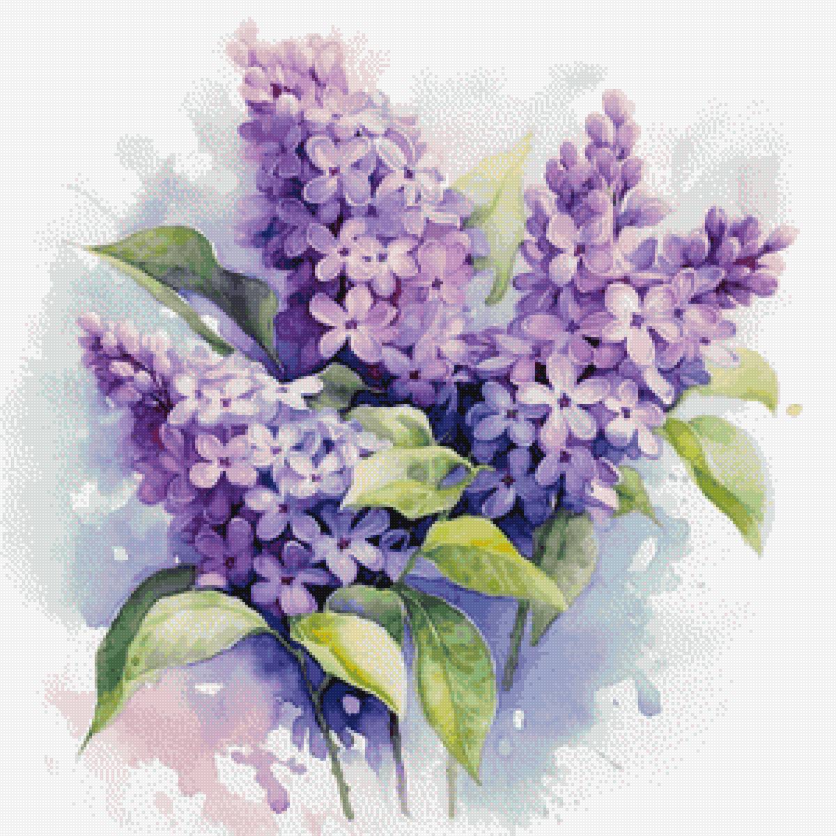 Сирень - весна, цветы, сирень, живопись - предпросмотр