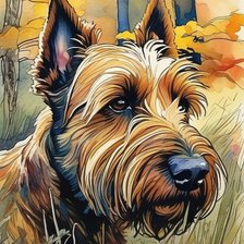 Схема вышивки «Терьер»