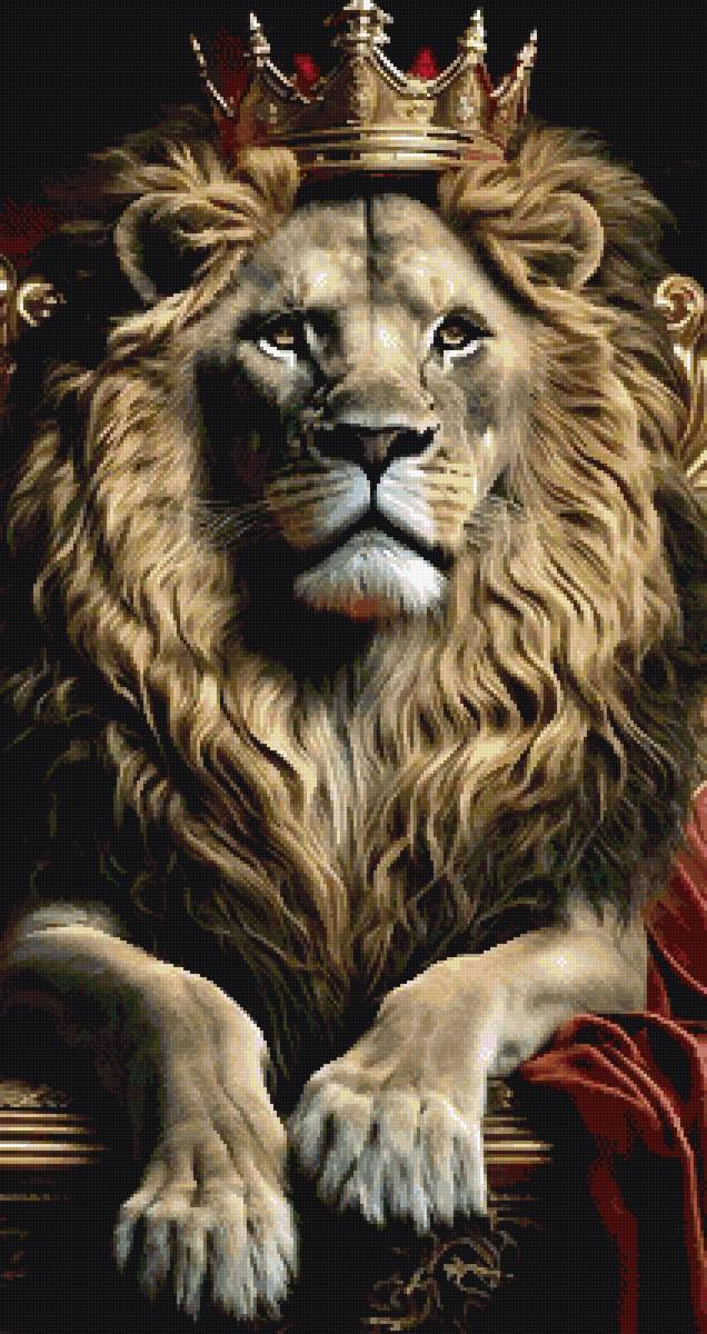 Царь, просто царь 👑 - лев корона царь зверей - предпросмотр