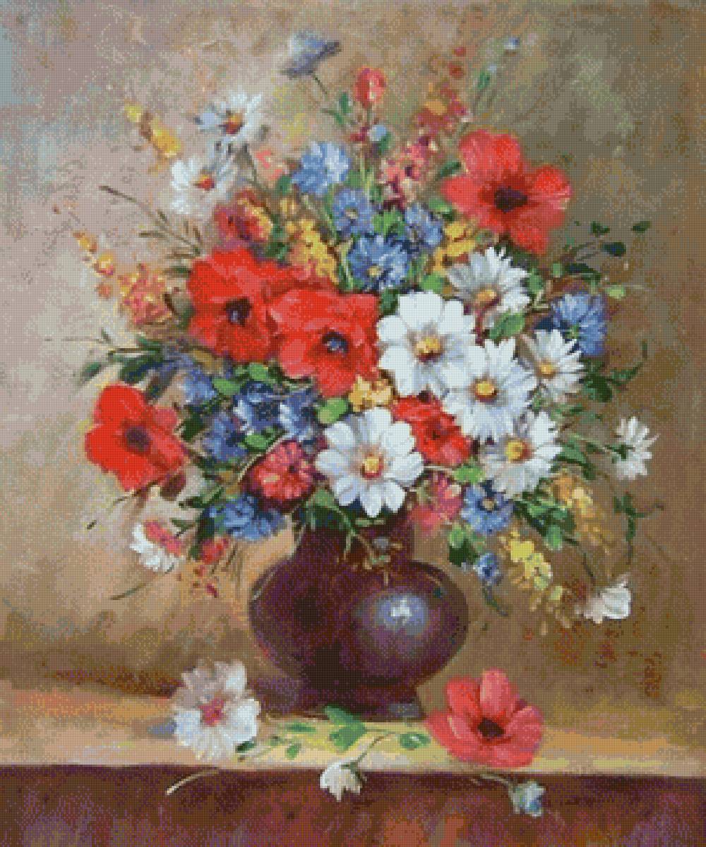 цветы в вазе - предпросмотр
