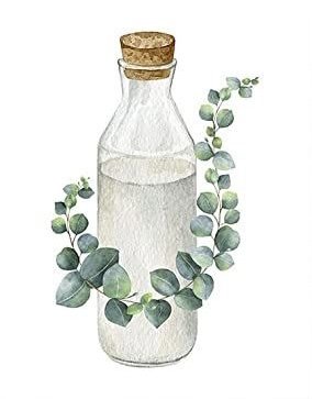 Кухня 2 - кухня, растения, акварель - оригинал